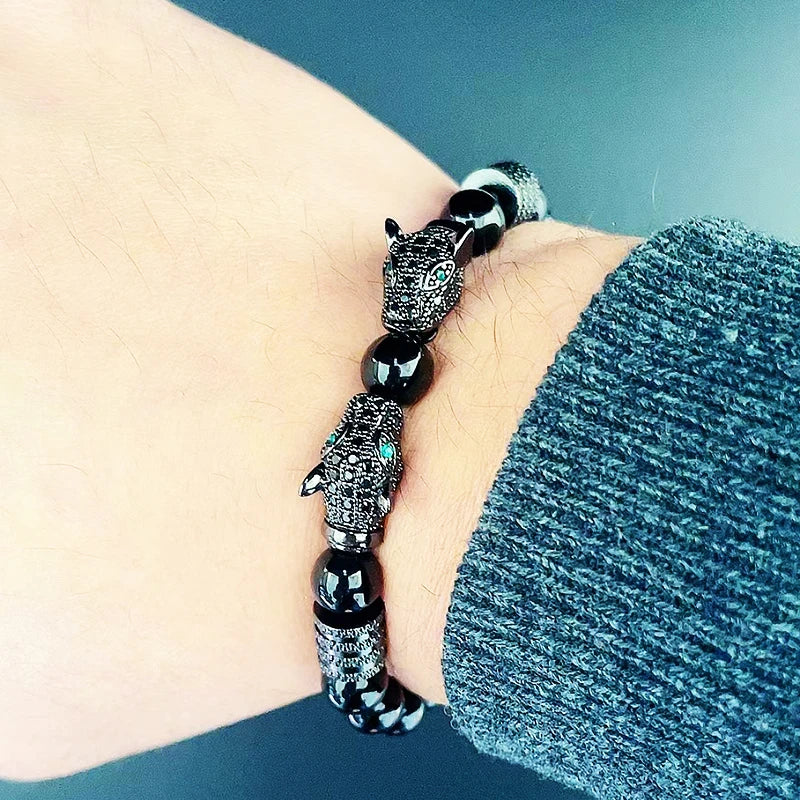 Luxury Black Stone  Bracelet