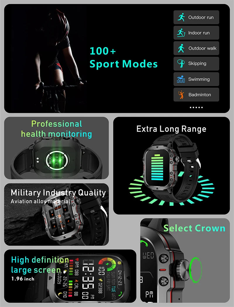 SHomi Military  Smartwatch