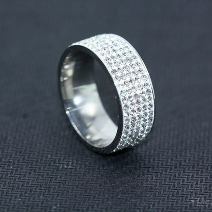 crystal silver Ring